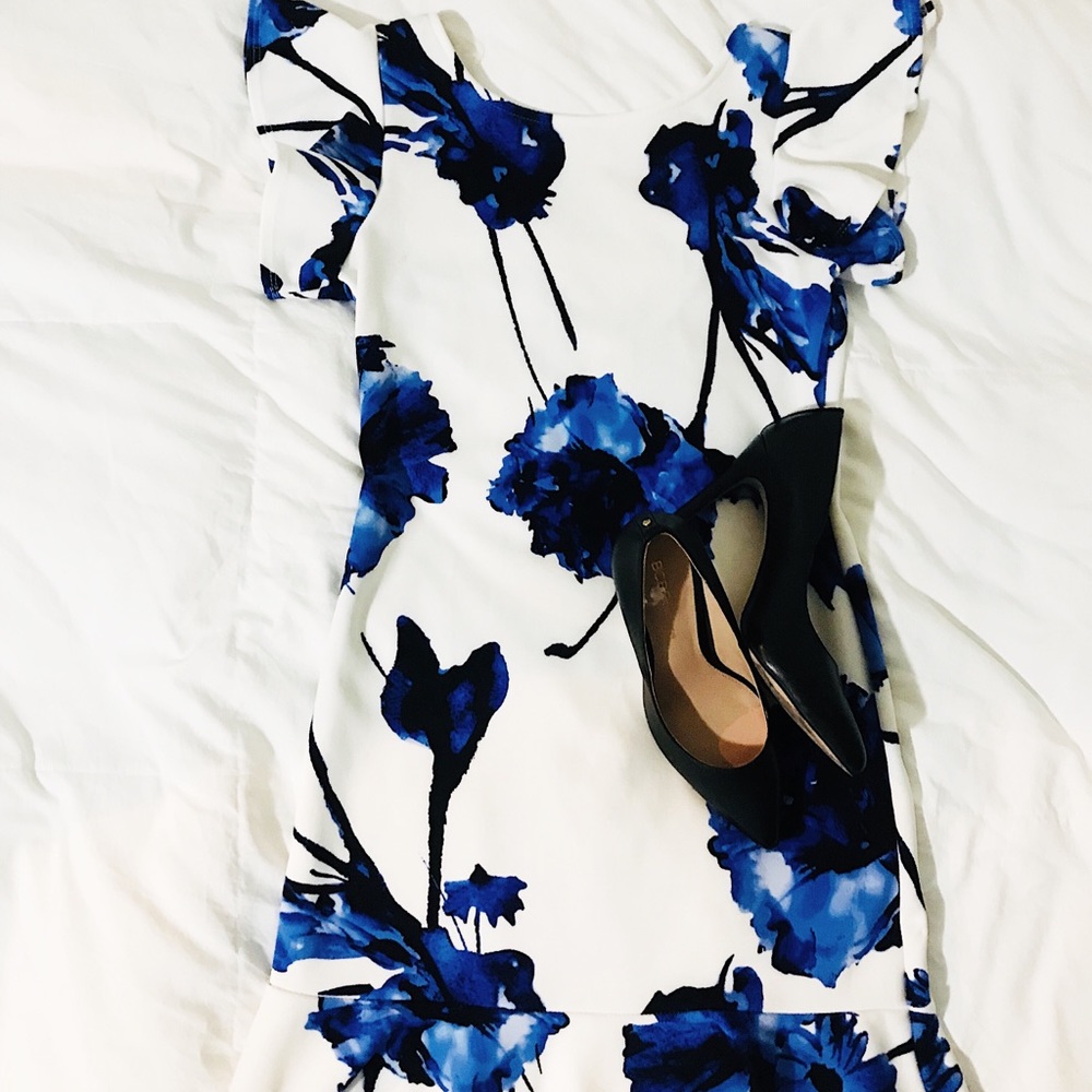 Ruffled Fitted Dress